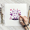 FINGERINSPIRE 6Pcs 6 Styles Halloween Theme PET Hollow out Drawing Painting Stencils Sets for Kids Teen Boys Girls DIY-WH0172-988-6