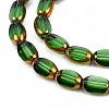 Electroplate Glass Beads Strands EGLA-N008-015G-3