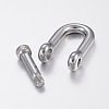 304 Stainless Steel D-Ring Anchor Shackle Clasps STAS-H447-02P-3