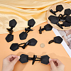 8Pcs Resin Buttons BUTT-CL0001-10-3