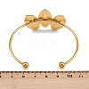 304 Stainless Steel Enamel Cuff Bangles for Women BJEW-A049-02A-G-5