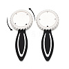 Alloy & Iron Bookmark Cabochon Settings PALLOY-N184-09S-4