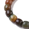 Bodhi Wood Column Beaded Stretch Bracelet for Women BJEW-YW0001-04B-3