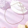 304 Stainless Steel Singapore Chain Necklaces NJEW-JN05167-01-1