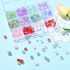 210Pcs 12 Styles Transparent Crackle Acrylic Beads DACR-YW0001-02-4