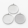 304 Stainless Steel Pendant Cabochon Settings STAS-L253-011B-P-1