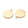 PVD Vacuum Plating 304 Stainless Steel Stamping Blank Tag Charms X-STAS-G215-10-G02-2