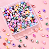 300Pcs Opaque Acrylic Beads SACR-YW0001-89A-1