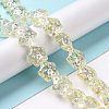 Transparent Electroplate Glass Beads Strands LS-GLAA-C025-01H-2