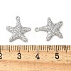 Brass Micro Pave Cubic Zirconia Pendants KK-C086-08P-3