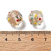 Handmade Gold Sand Bumpy Lampwork Beads LAMP-V001-04-4