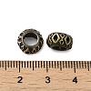 Tibetan Style Rack Plating Brass European Bead KK-Q805-03AB-3