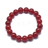 Natural Jade Bead Stretch Bracelets BJEW-K212-B-036-2