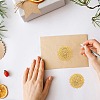 34 Sheets Self Adhesive Gold Foil Embossed Stickers DIY-WH0509-069-5