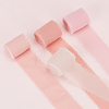  4 Rolls 4 Colors Polyester Raw Edged Ribbon OCOR-NB0001-81B-4