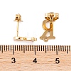 Ion Plating(IP) 304 Stainless Steel Stud Earrings FIND-Q103-01R-G-3