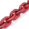 Transparent Acrylic Handmade Cable Chain AJEW-JB00542-07-1