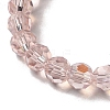 Electroplate Transparent Glass Beads Strands EGLA-A035-T6mm-L20-3