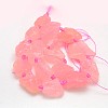 Natural Gemstone Rose Quartz Beads Strands G-L159-14-3