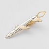 Brass Collar Tie Clips with Chain for Men PW-WG33487-01-1