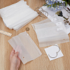 100Pcs Rectangle Frosted Plastic Packing Resealable Bags ABAG-CY0001-09-3