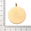 304 Stainless Steel Pendants STAS-U030-03G-3