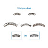 Kissitty Tibetan Style Alloy Tube Beads PALLOY-KS0002-05-13