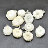 Natural Druzy Quartz Pendants G-E558-03S-2
