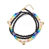 Glass Seed & Cat Eye Waist Beads NJEW-C00030-03-2
