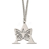 201 Stainless Steel Necklace NJEW-Q336-01A-P-3