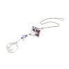 Amethyst Pendant Decoration AJEW-P098-03P-1