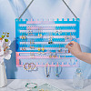 2Pcs Acrylic Wall Mounted Jewelry Display Stands for Earrings Necklaces Bracelets Rings OACR-BC0001-28-3
