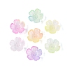 Transparent Plastic Bead Caps KY-Q005-02A-M01-2