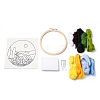 Mountain Scenery Hanging Painting Needle Felting Kit for Beginners DIY-WH0568-20-2