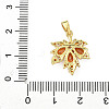 Brass Micro Pave Cubic Zirconia Pendants X-KK-H076-04G-3