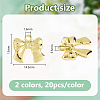 40Pcs 2 Colors Alloy Pendants FIND-DC0007-31-2
