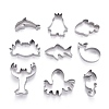 Non-Tarnish Stainless Steel Sea World Mixed Pattern Cookie Candy Food Cutters Molds DIY-H142-08P-1