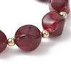 Acrylic Imitation Gemstone Beads Stretch Bracelets for Women BJEW-JB13236-02-4