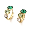 Brass Oval Hoop Earrings for Women EJEW-F346-04G-1