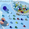 218Pcs 10 Colors Transparent Glass Beads GLAA-YW0005-12-5