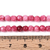 Dyed Natural White Jade Beads Strands X-G-T139-4mm-60-08-5