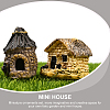 4Pcs 4 Colors Miniature Resin House Display Decorations DJEW-SP0001-17-3