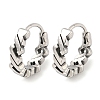 316 Surgical Stainless Steel Hoop Earrings for Women and Men EJEW-D096-15DAS-1