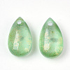 Transparent Spray Painted Glass Charms GLAA-T017-02-A01-2