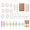 DIY Sublimation Blank Earring Making Kit DIY-SW0001-14-12