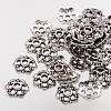 6-Petal Filigree Flower Tibetan Silver Bead Caps X-AA0502-NF-3
