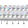 Synthetic Moonstone Beads Strands G-P528-J02-13-4