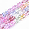 Transparent Crackle Glass Beads GLAA-S192-002-1