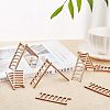 Ladder Unfinished Wooden Ornaments WOOD-WH0100-31-6
