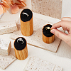 3Pcs 3 Sizes Wood Jewelry Finger Ring Displays Stands RDIS-WH0011-36A-01-3